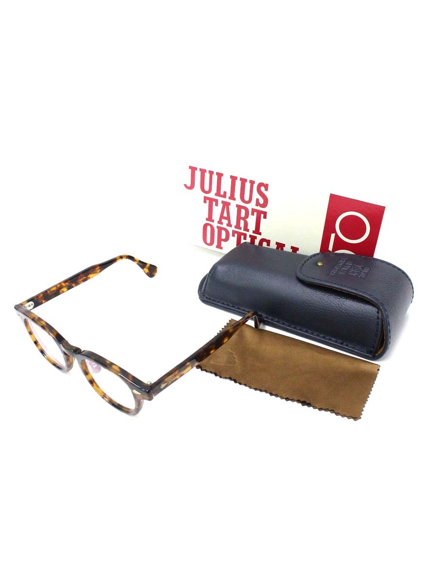 ジュリアスタートオプティカル AR / TORTOISE PL-002C 46-22 メガネ ブラウン セルフレーム フルリム ボストンウェリントンシェイプ ITPA2ZAR470A