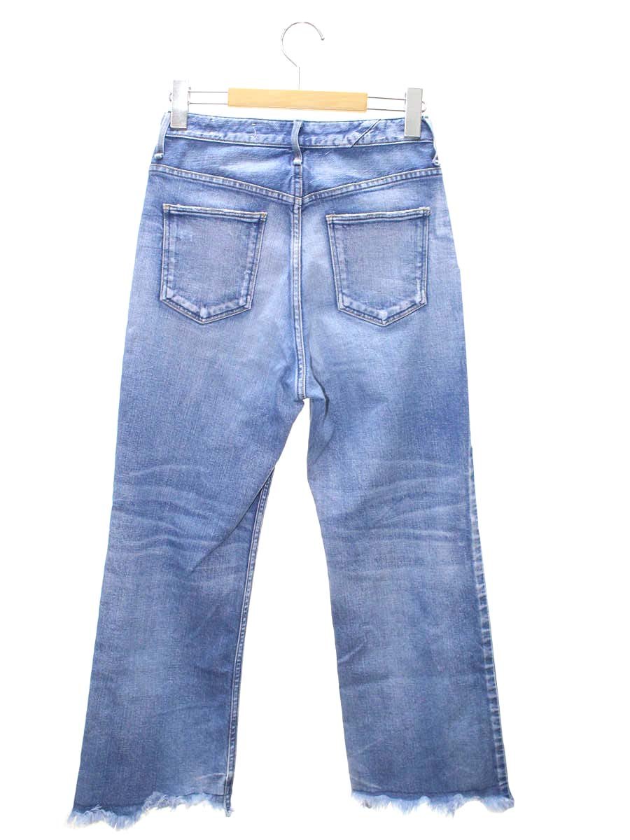 アッパーハイツ THE TAYLOR -ULTRA MARINE DESTROY- 980119 23 ライトブルー ダメージ加工 クロップド カットオフ デニムパンツ ボトムス IT75C4J7DY6K 【SALE】