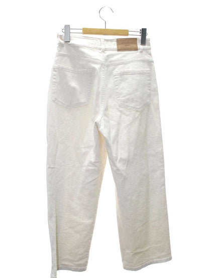 ウィークエンドマックスマーラ 513611096 デニムパンツ 38 アイボリー ワイド ITE9ZKOWY70C