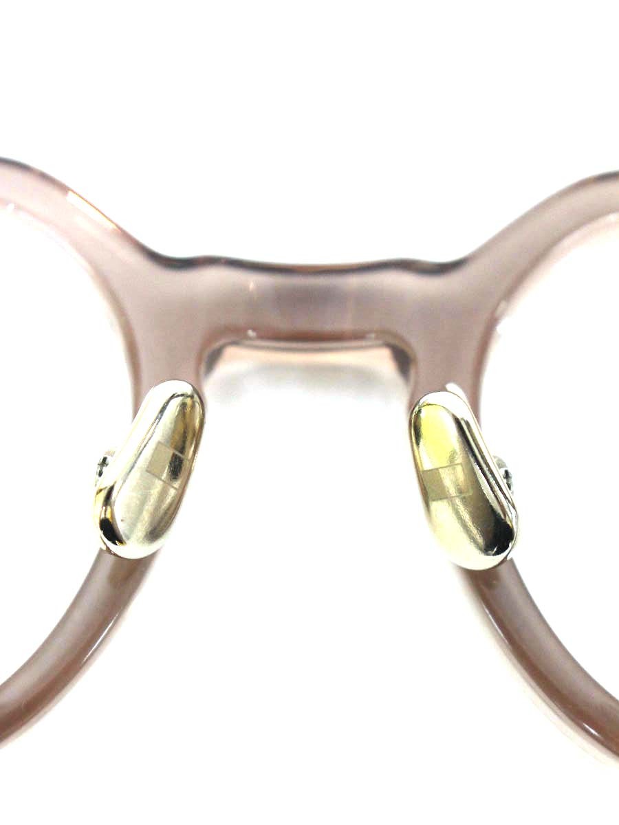 ユーケーエムケーアイウェア NOUV メガネ ピンク セルフレーム フルリム ボストン ITVTZBD7N3WW 【SALE】