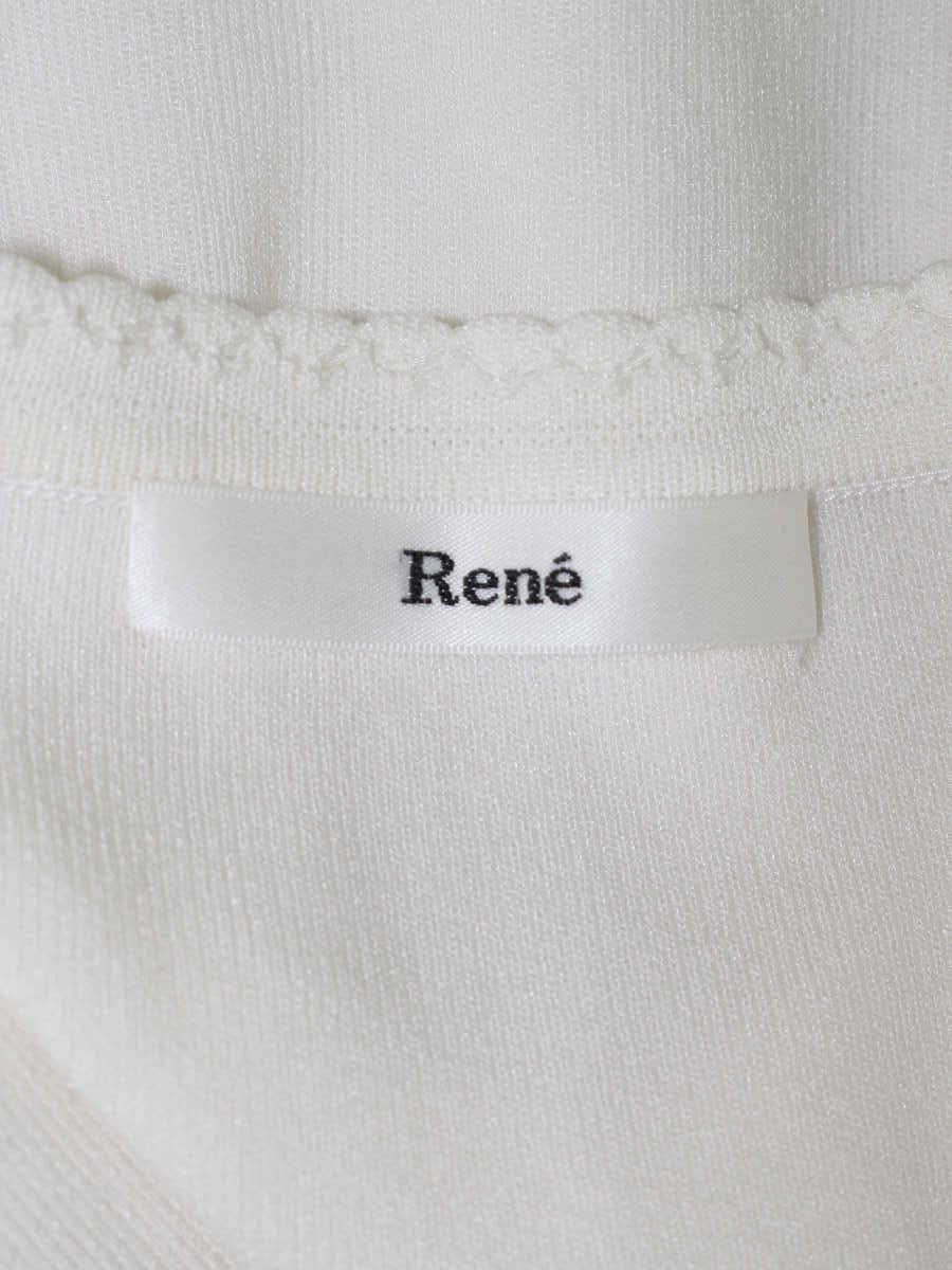 ルネ 6912200 ブラウス 34 ホワイト レース Vネック ITWYZZ3XVSN4