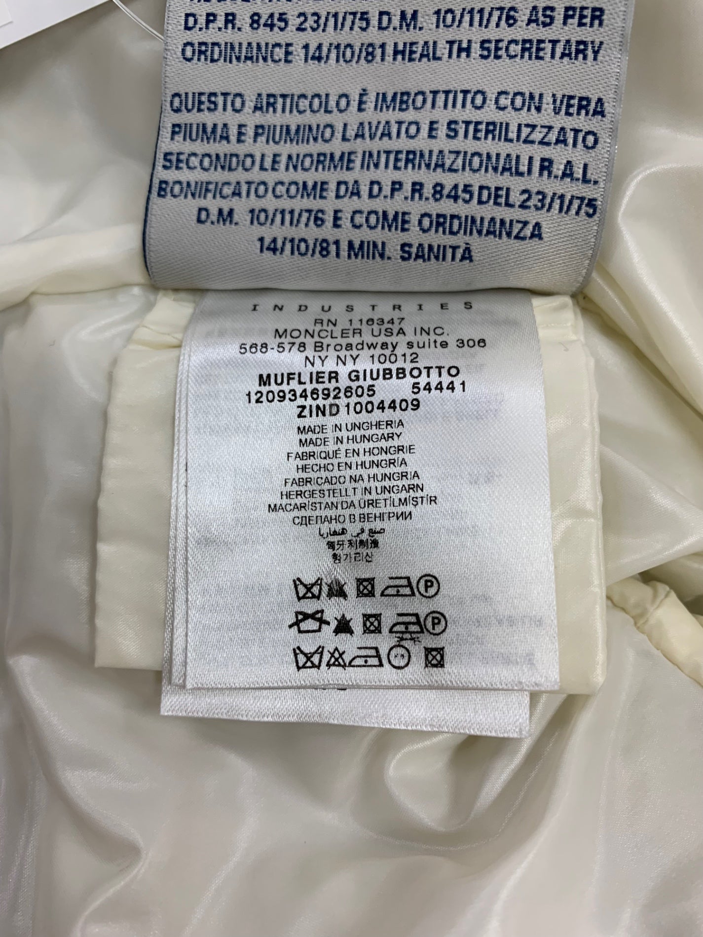 モンクレール MUFLIER GIUBBOTTO MUFLIER JACKET 120934692605 ダウンジャケット 0 グレー フード 2way IT5H2UH2OCO7