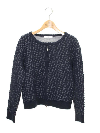 ルネ 6542210 カーディガン 36 ネイビー ジップアップ IT0MXW0CYDOX