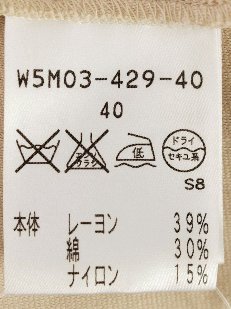 トゥービーシック W5M03-429-40 ブラウス 40 ベージュ リボン ITN7SAT097DS