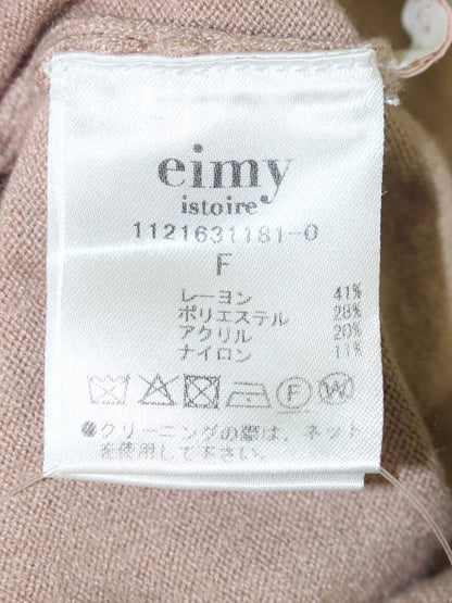 エイミーイストワール セミフレアレースアップニットワンピース 1121631181-0 F ベージュ 2021AW ITU742L02SW0