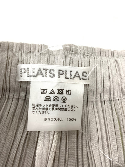 プリーツプリーズイッセイミヤケ PP21-JF492 パンツ 3 シルバー ITA3LXF1LMIO