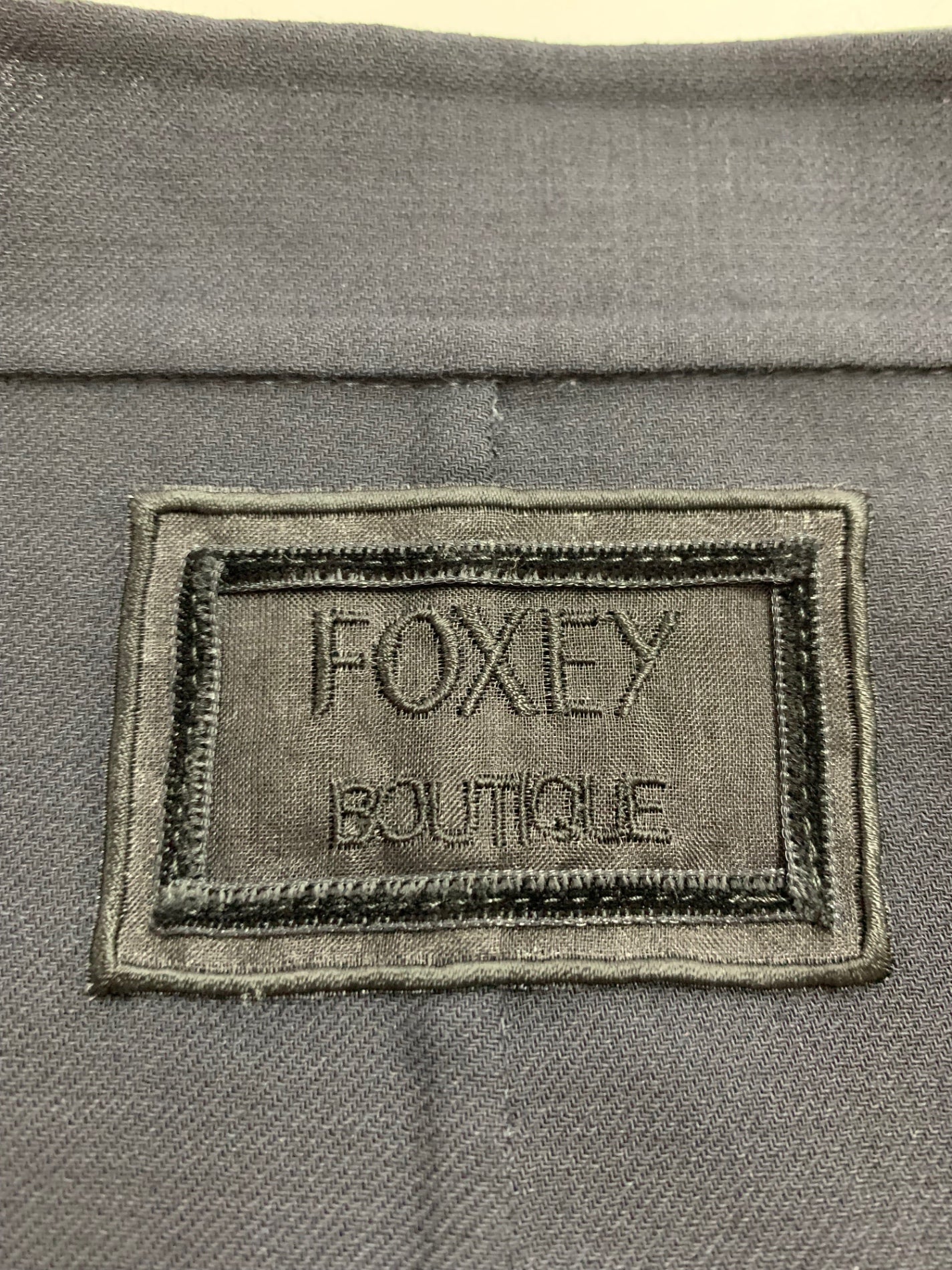 フォクシーブティック 40876 コート 38 ネイビー Coat Voyage ITOKE18JOQAY