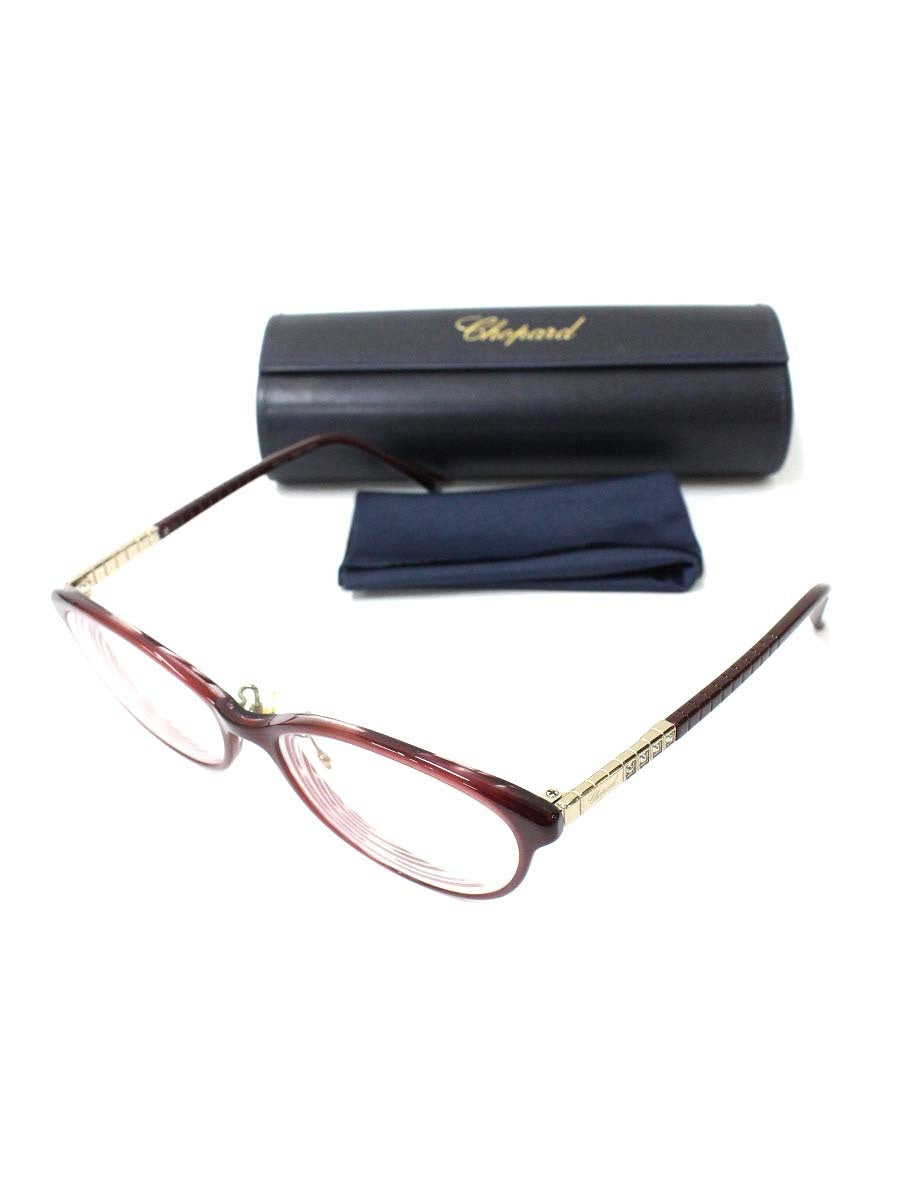 ショパール VCH302J メガネ ワインレッド サイドストーンロゴ IT3HOCPIC06G
