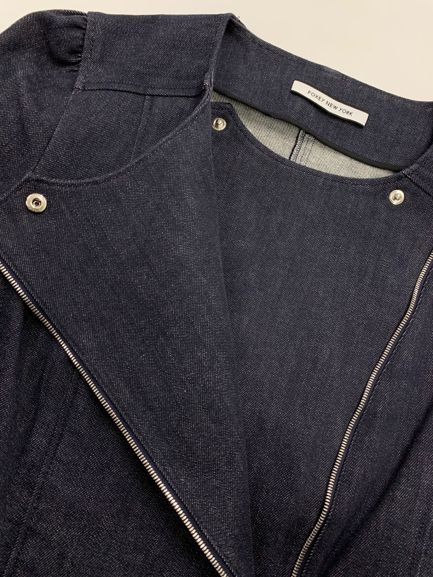 フォクシーニューヨーク DRESS JEANNE 43290 ジャケット 38 ネイビー ITA5OPOSLCV8 【SALE】