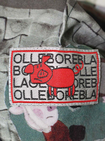 アルベロベロ 718858 パンツ M グリーン アニマルモチーフ リバーシブル ストレッチ ITZO4ES44894