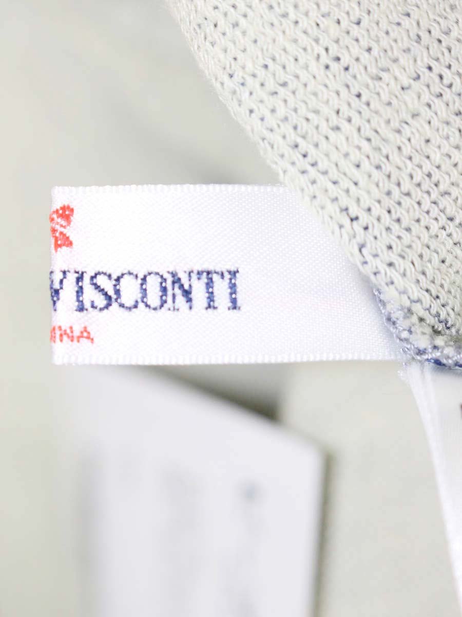 ギャラリービスコンティ 1333052-16 デニムジャケット 2 ブルー ラインストーン フラワーボタン ショート ノーカラー ITH9K1IL06VW