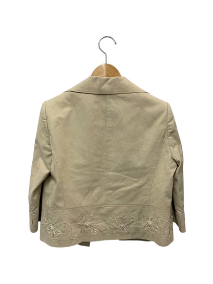 フォクシーブティック 25498 ジャケット 38 ベージュ フェイクレザー IT3N69SEE0XE