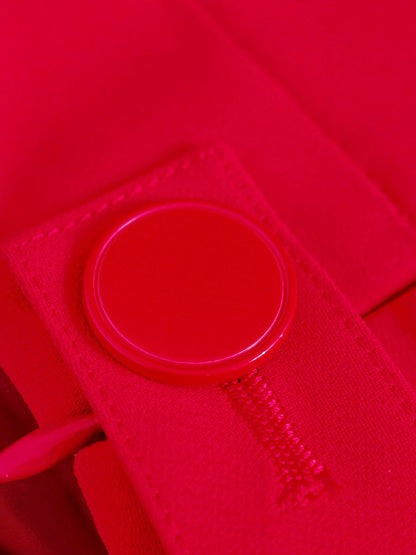 アドーア ミドルジョーゼットワイドパンツ 531-9230110 38 レッド IT54AYUO689K