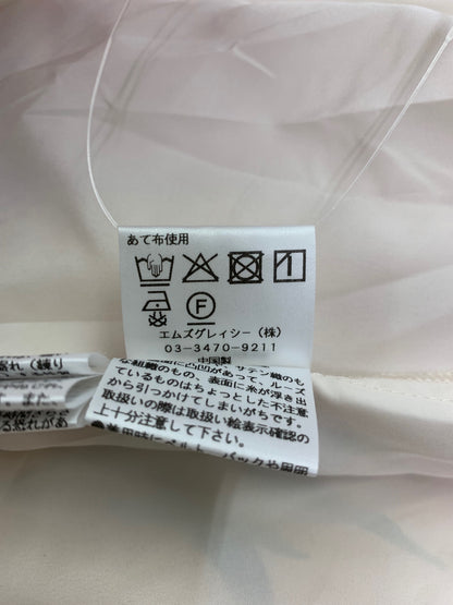 エムズグレイシー 611306 ワンピース 38 ベージュ フラワーモチーフ ITK94UH7T8W0