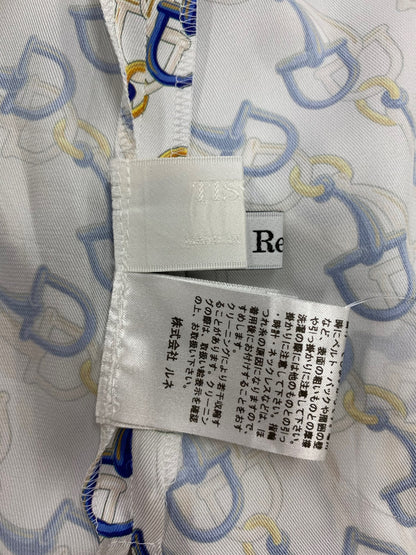 ルネ 6331340 ブラウス 36 ホワイト ホースビット柄 ボウタイ ITK1I33CCLO2