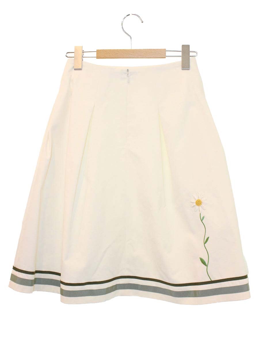 エムズグレイシー Margaret Motif Skirt 917335 スカート 36 ホワイト ITKST2F1A9FC