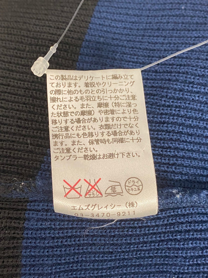 エムズグレイシー 328529 トップス 40 ネイビー リボン IT2ODHRU3AOU 【SALE】