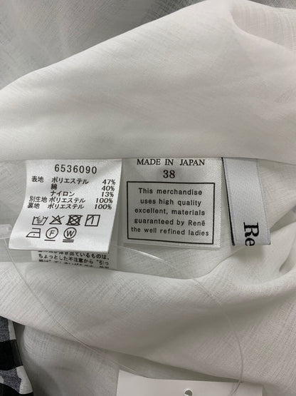 ルネ Gingham Check Dress 6536090 ドレス ワンピース 38 ブラック ギンガムチェック ITVYY5QG9Q34