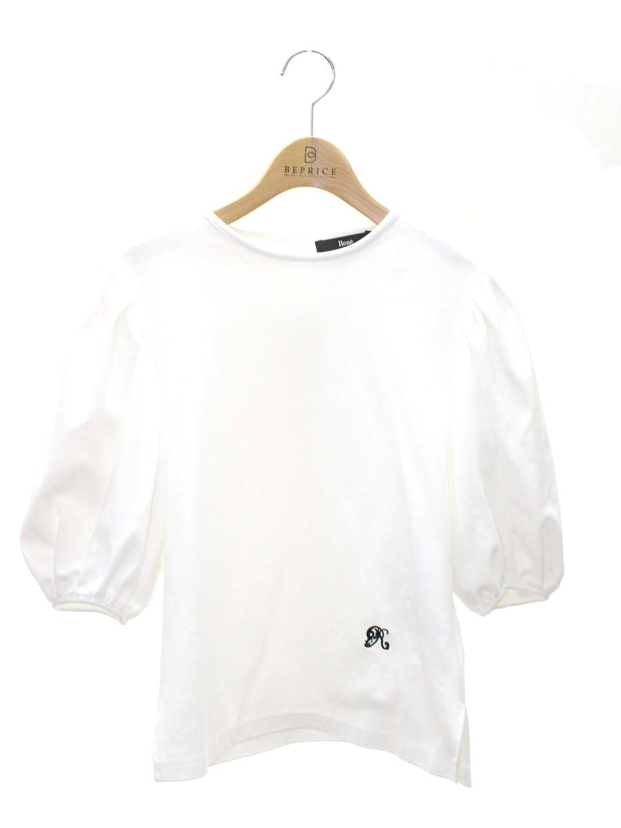 ルネ 5427010 カットソー 34 ホワイト パフスリーブ IT9AAP0B3AN6