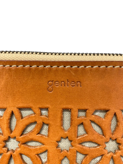 ゲンテン ショルダーバッグ ブラウン レザー フラワー カットワーク ITAVKPV7ZG5K 【SALE】