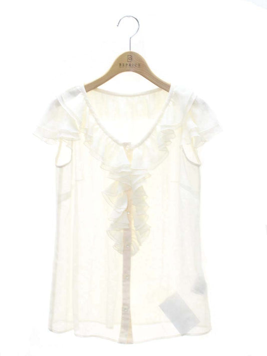 エムプルミエ B810-025 ブラウス 34 アイボリー フリル ITTPDOV1BBBW