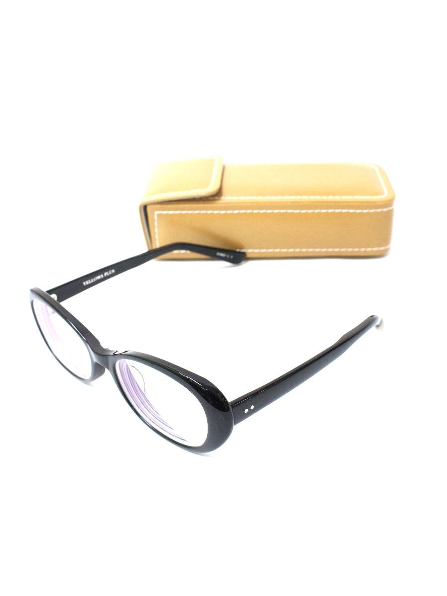 イエローズプラス CYNDY C1 メガネ ブラック セルフレーム フルリム IT43VUHUXZ1C 【SALE】