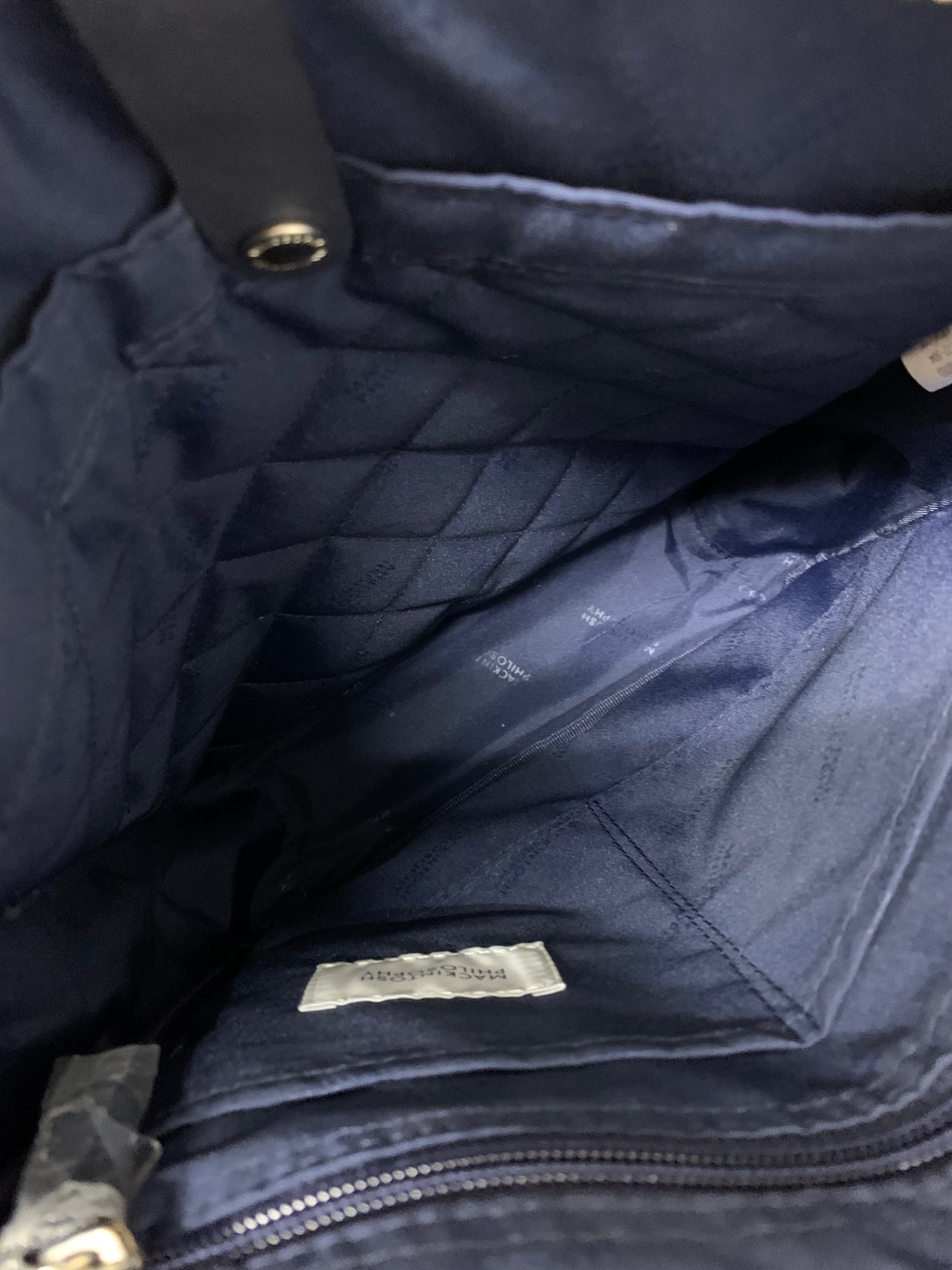 マッキントッシュフィロソフィー バルヴェニーLTD3 68753 ネイビー ショルダーバッグ タテ型 A4ジャストサイズ ITCEXYZ87YRS