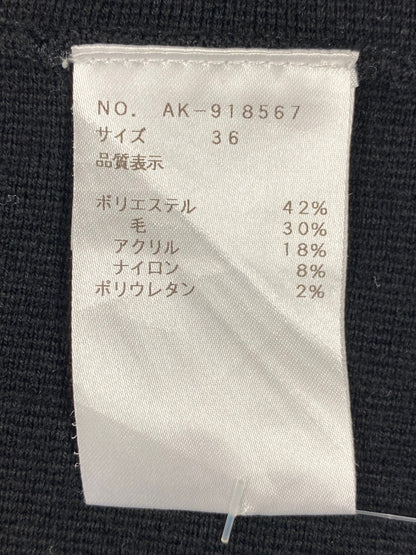 エムズグレイシー Icon Motif Knit One-piece 918567 ワンピース 36 ブラック ニット ITX4CB3XMIKG