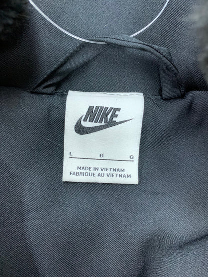 ナイキ AS W NSW JKT FAUX FUR SWSH DO3792-010 ジャケット L ブラック スウッシュ フェイクファー IT69H1VHPMHC