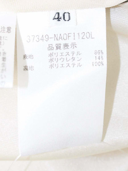 フォクシーニューヨーク 37349 ワンピース 40 ベージュ タック IT9Y5XMTNLNO