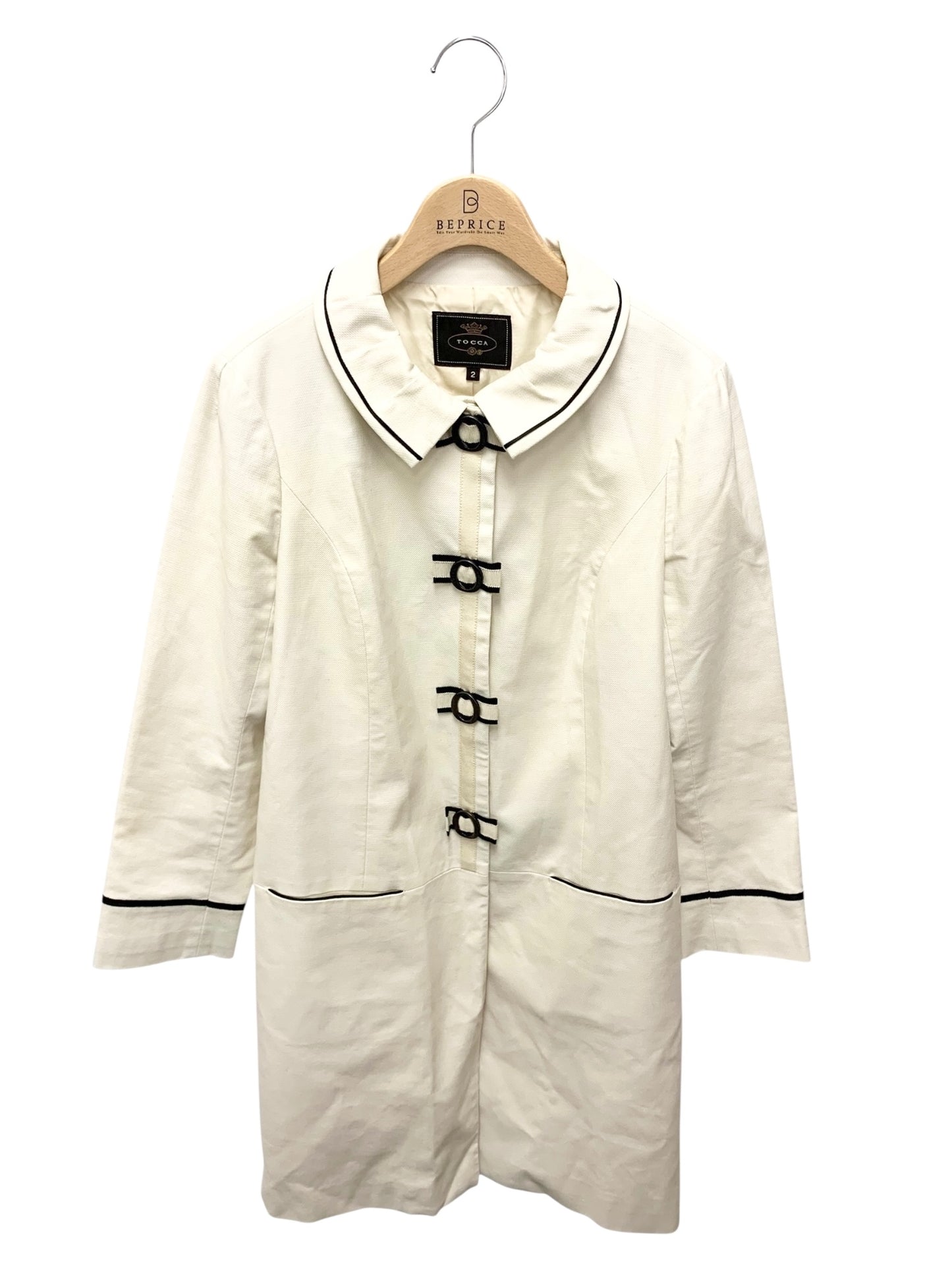 トッカ CCMTOGS0200 スプリングコート 2 アイボリー リボン ITRPRA0ZX5X0 【SALE】