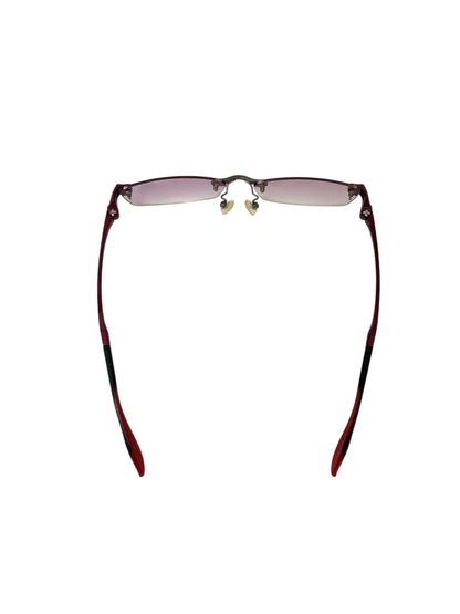 アイアスリート IA-417 メガネ レッド リムレス スクエア ITJ7H20WLSU8