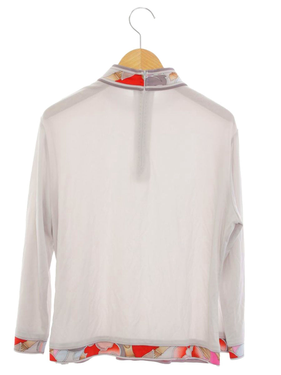 レオナールファッション 0159569 LL カットソー 総柄 グレー IT1BKCJU0YUT