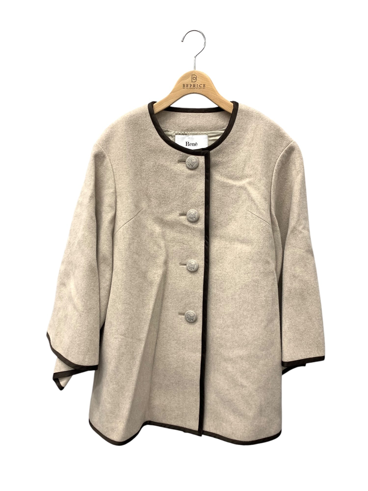 Reneルネ パーカー36 ピンクベージュ 美品