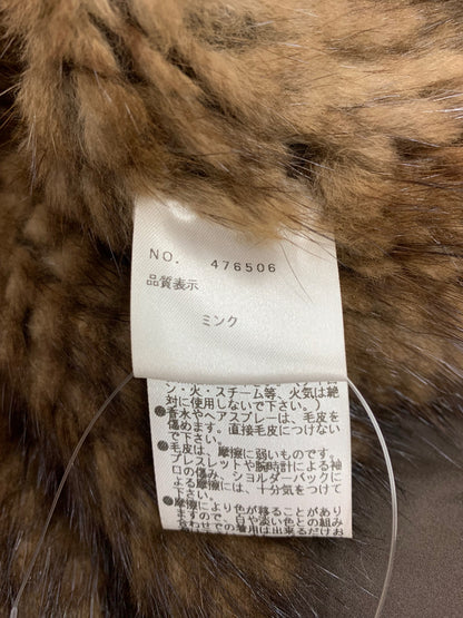 エムズグレイシー 476506 ブルゾン F ブラウン ミンクファー 編込み ITQW9965FWRC