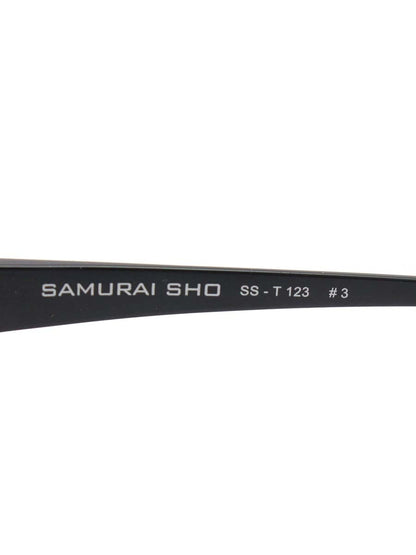 サムライ翔 SS-T-123 メガネ ブラック メタルフレーム ハーフリム スクエア IT8PEW6GK4LC