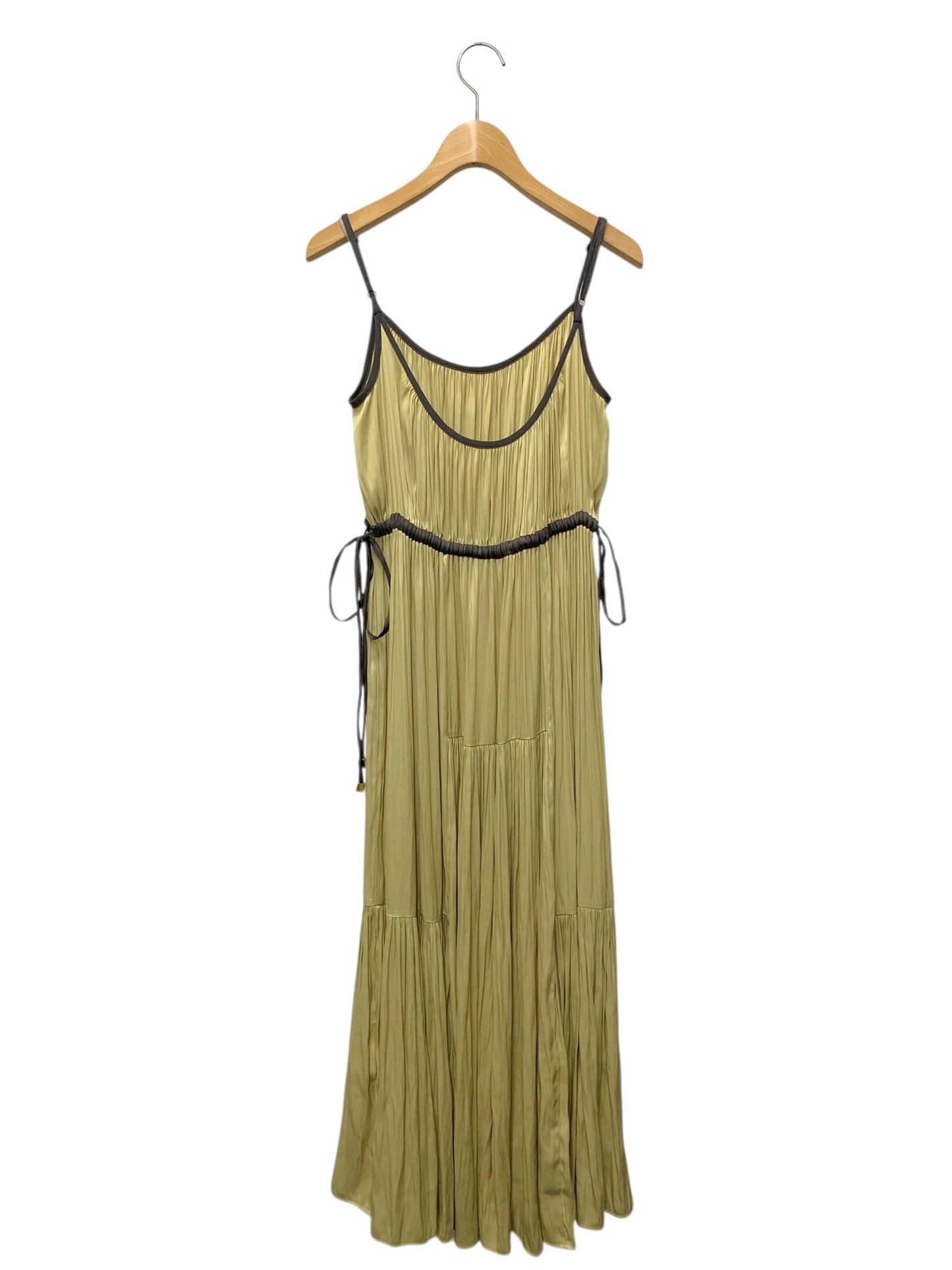 ダイアグラム 03241 ワンピース 36 イエロー 光沢 ギャザー ITF2BRD6FIO0