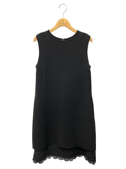 フォクシーブティック Lady Knit 38024 ワンピース 38 ブラック ニット レース ITIBRKMDE4RK