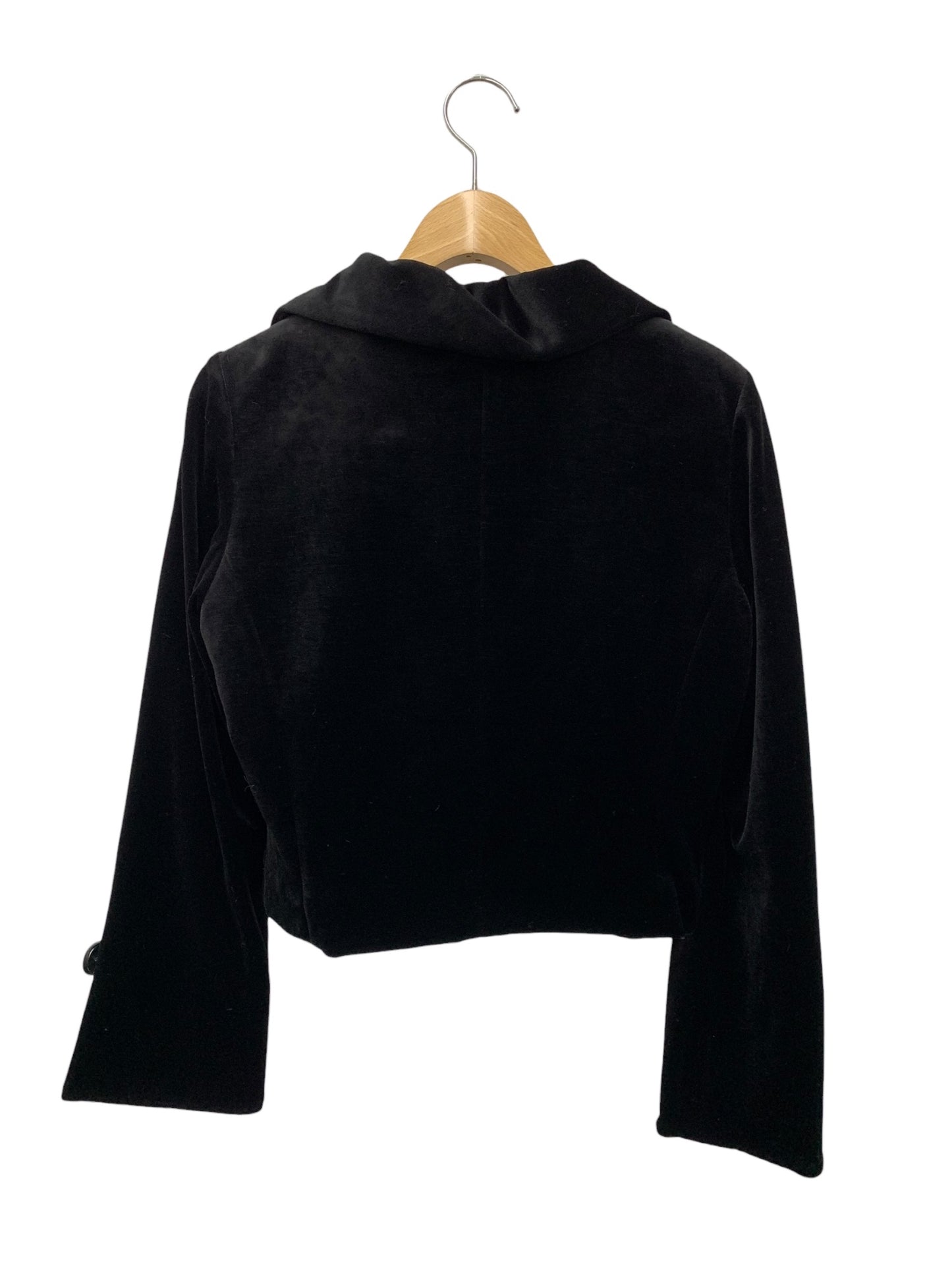 エムズグレイシー 624506 ジャケット 38 ブラック ベロア リボン ITI0HOKOGUQ4 【SALE】