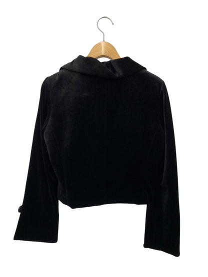 エムズグレイシー 624506 ジャケット 38 ブラック ベロア リボン ITI0HOKOGUQ4 【SALE】