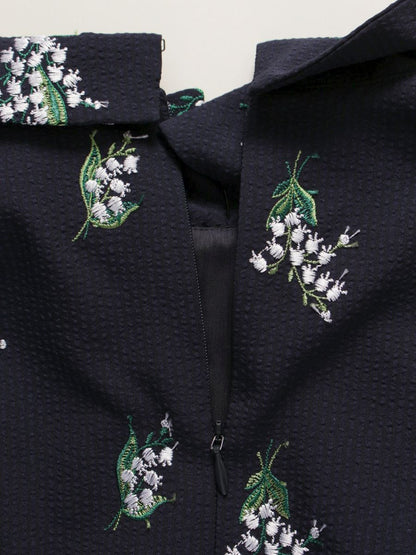 トッカ 【洗える！】LILY OF THE VALLEY ドレス OPTOSM0210 ワンピース 0 ネイビー ITA611T4J1DM 【SALE】