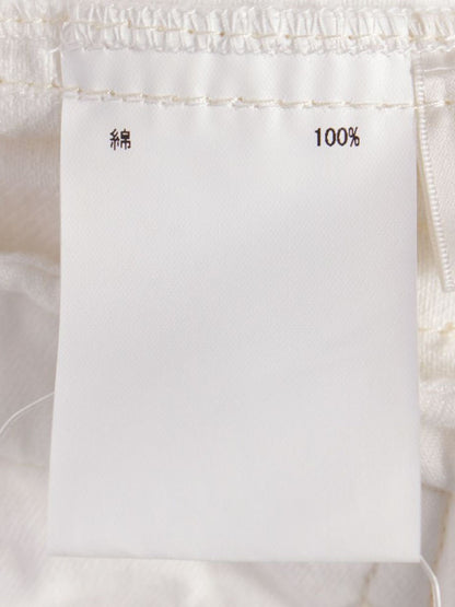 グレースクラス ドロストセミワイド 02222 11092-00 パンツ 36 ホワイト ギャザー IT0V3EQVN1YW