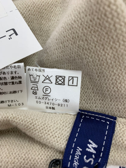 エムズグレイシー 518702 ニット 38 ベージュ タートル パフスリーブ ITDFCFTNC04G