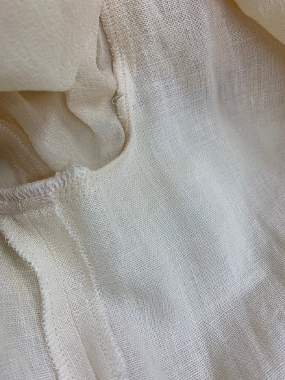 マックスマーラ ワンピース 36 ベージュ リネン 麻 ラップ IT03JE98MURG