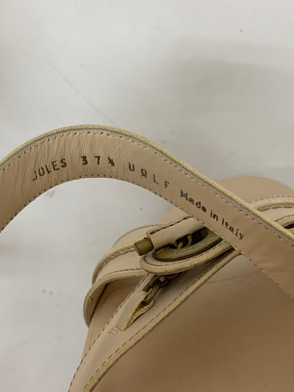 バリー サンダル 37 ベージュ レザー ITZCV7V5ATQS 【SALE】