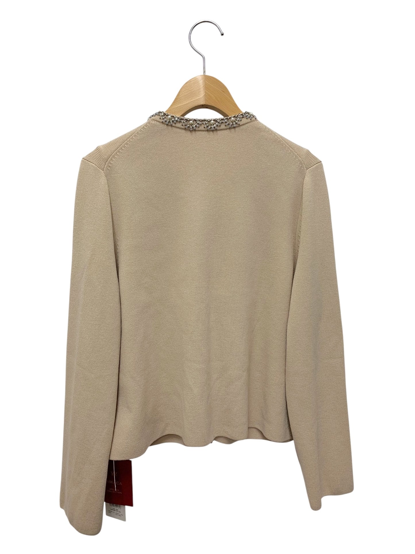 アマカ ビジューニットボレロ V5N-72-440-40 カーディガン 40 ベージュ ITS8C7FAHYP0