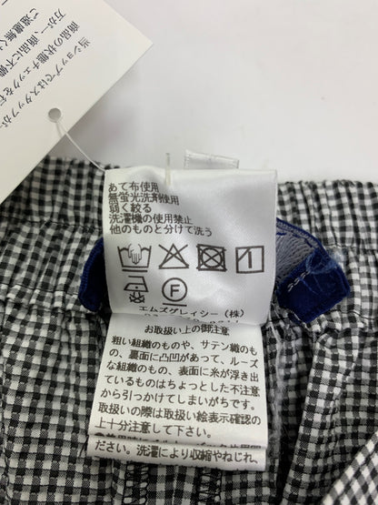 エムズグレイシー 616304 パンツ 38 その他 シアサッカー ギンガムチェック フリル ワイド IT4EHGYDRPTK