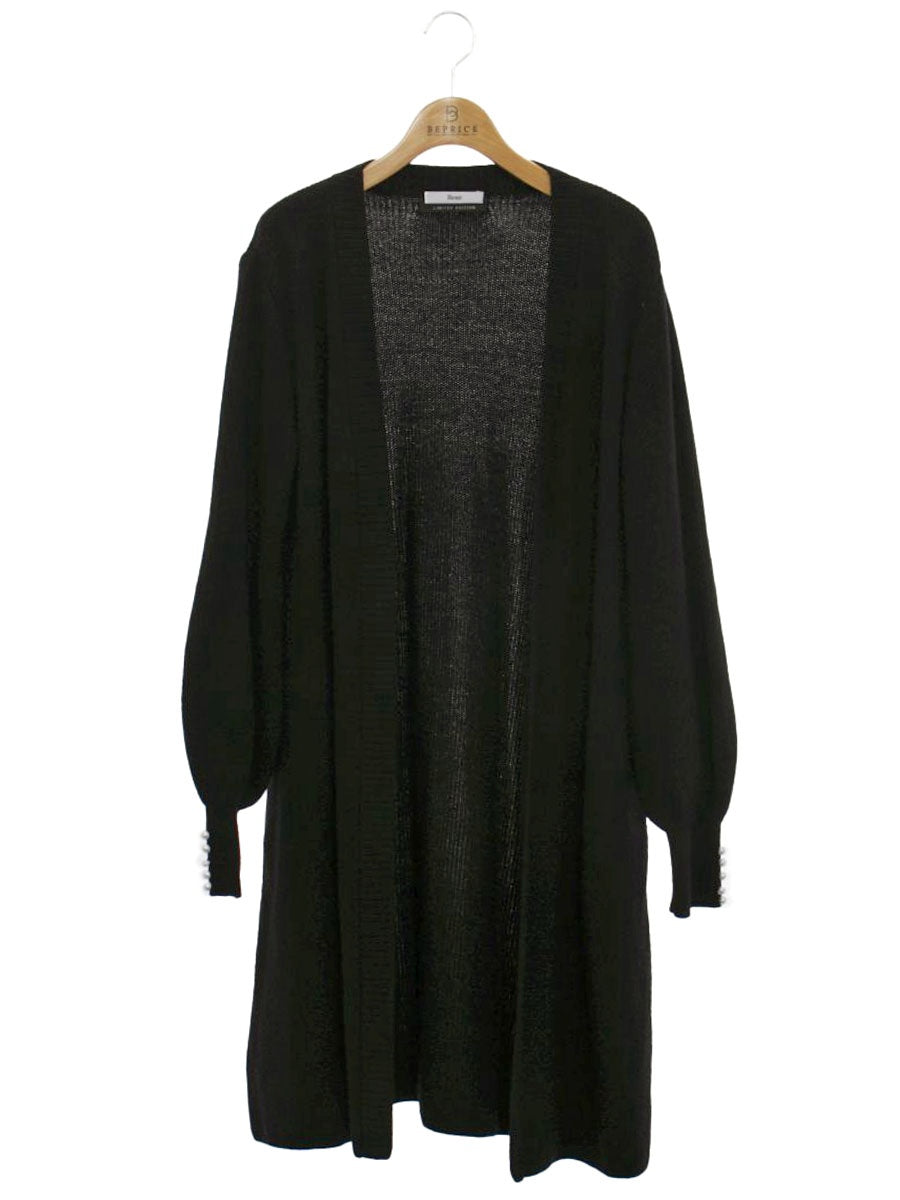 ルネ  René Limited Edition  6242920  カーディガン 34 ブラック  ロング パール ウール ITPR9GHV8Q6S