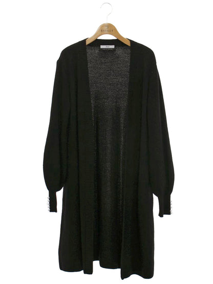 ルネ  René Limited Edition  6242920  カーディガン 34 ブラック  ロング パール ウール ITPR9GHV8Q6S