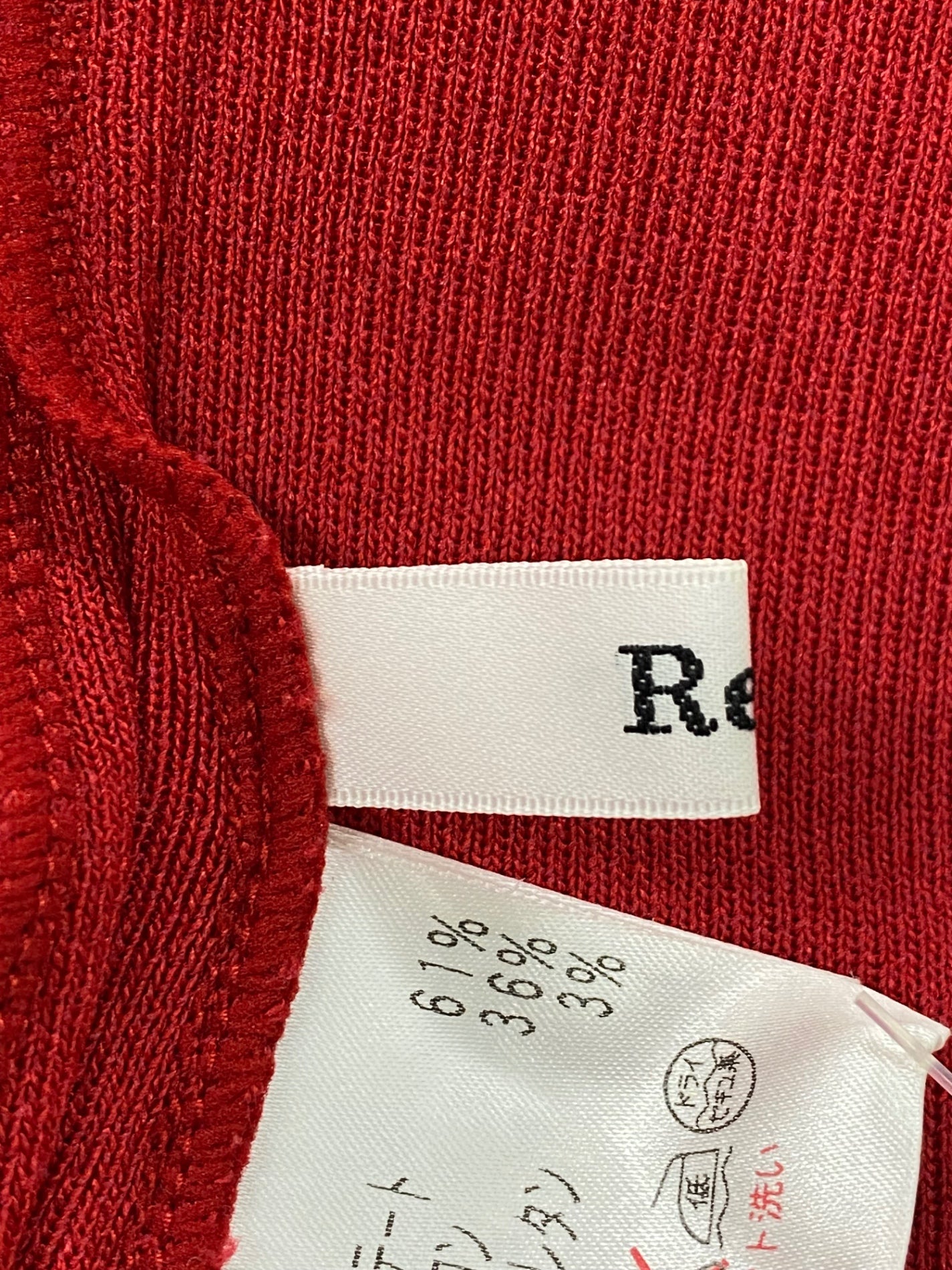 ルネ ワンピース 36 レッド ニット ITH6YW0XEO3G